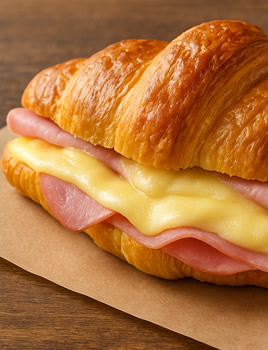 Croissant Queijo e Presunto 