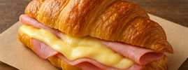 Croissant Queijo e Presunto 