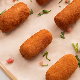 Mini Croquete Peito de Peru 