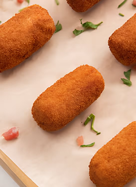 Mini Croquete Peito de Peru 